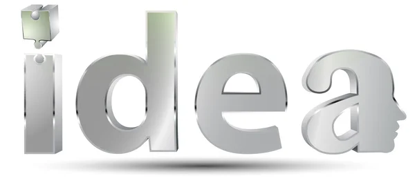 Idee 3d — Stockvektor