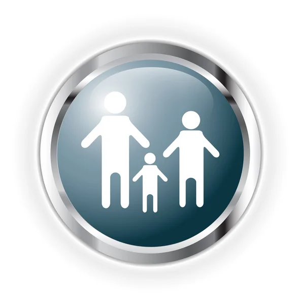 Family button — Stock Photo, Image
