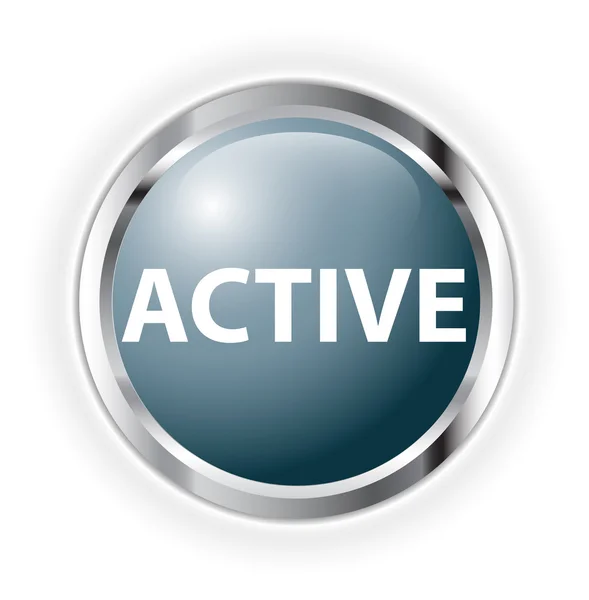 Aktywny przycisk — Zdjęcie stockowe