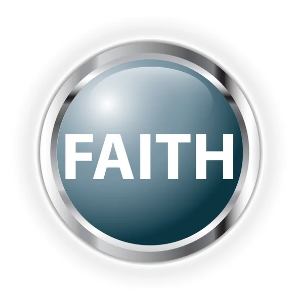 Faith button — Stock Photo, Image