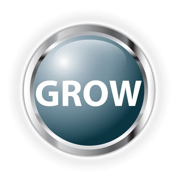 Grow button — Stock Photo, Image