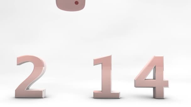 2014 happy new year — Stock Video