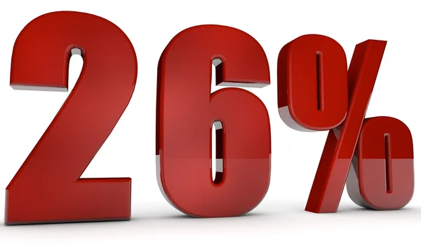 Percent,26 — Stock Photo, Image