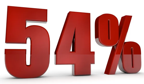 Percent,54 — Stock Photo, Image