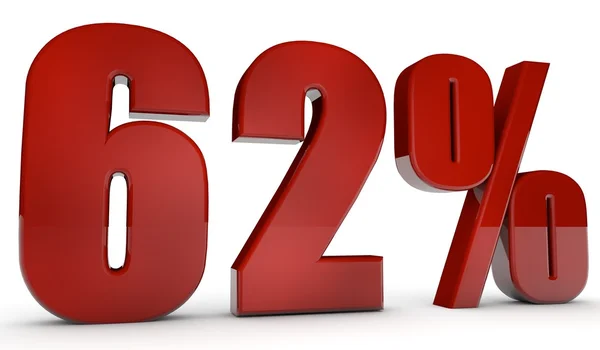 Percent,62 — Stock Photo, Image