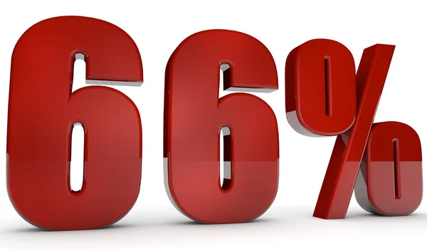 Percent,66 — Stock Photo, Image