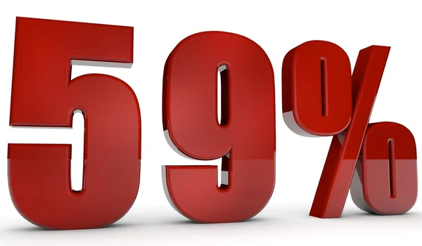 Percent,59 — Stock Photo, Image