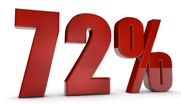 Percent,72 — Stock Photo, Image