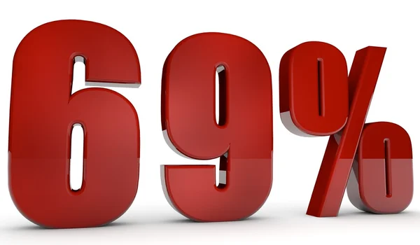 Percent,69 — Stock Photo, Image