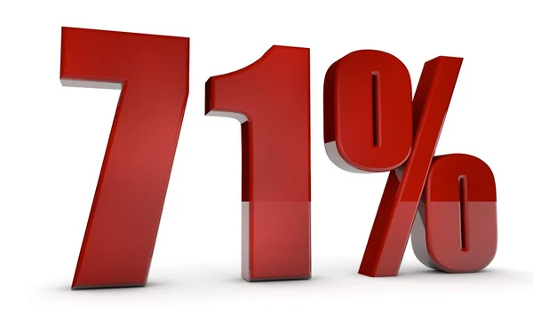 Percent,71 — Stock Photo, Image