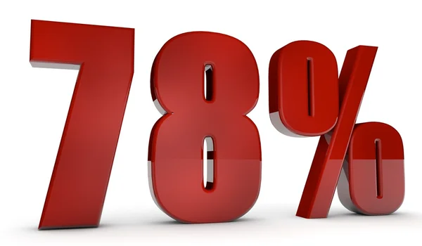 Percent,78 — Stock Photo, Image