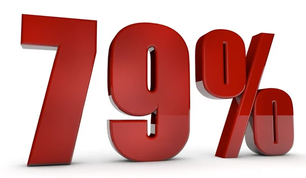 Percent,79 — Stock Photo, Image