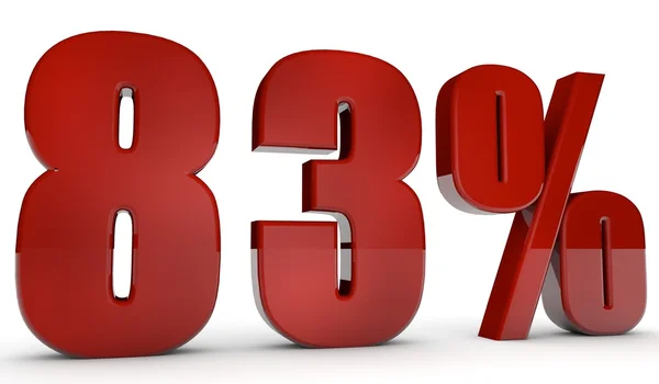 Percent,83 — Stock Photo, Image