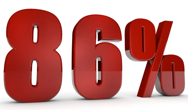 Percent,86 — Stock Photo, Image