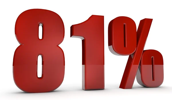 Percent,81 — Stock Photo, Image