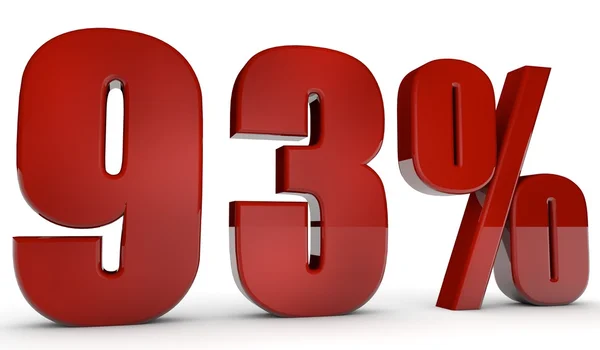 Percent,93 — Stock Photo, Image