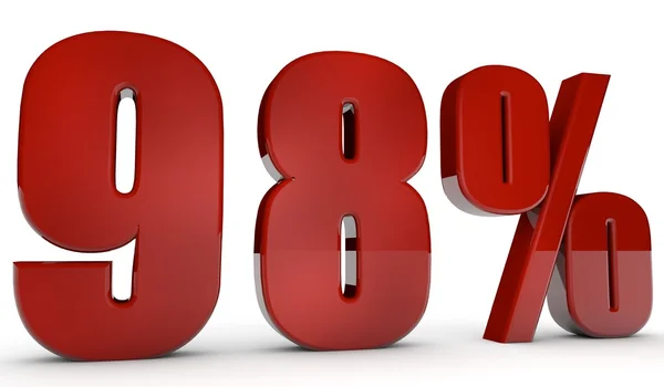 Percent,98 — Stock Photo, Image