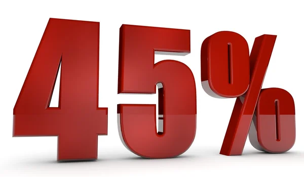 Percent,45 — Stock Photo, Image