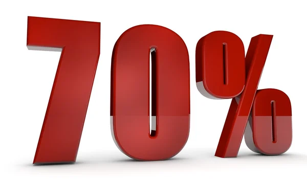 Percent,70 — Stock Photo, Image