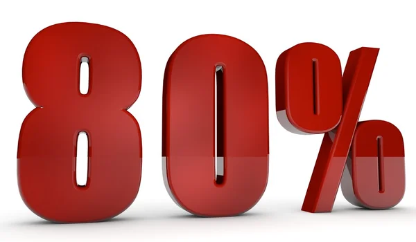 Percent,80 — Stock Photo, Image