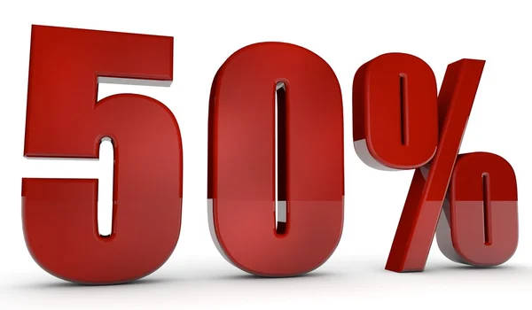 Percent,50 — Stock Photo, Image