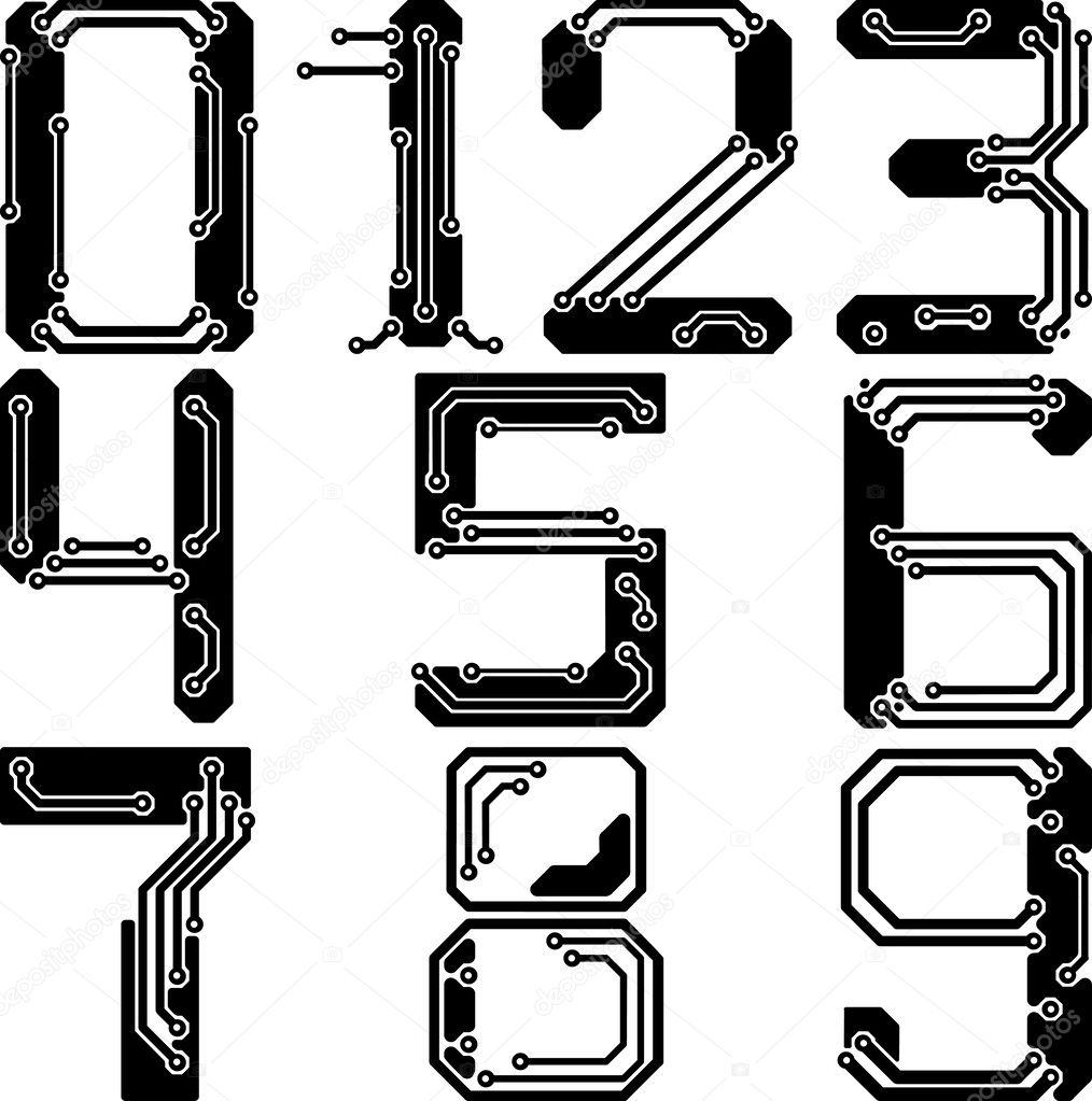 Stylish pcb electric wires numbers
