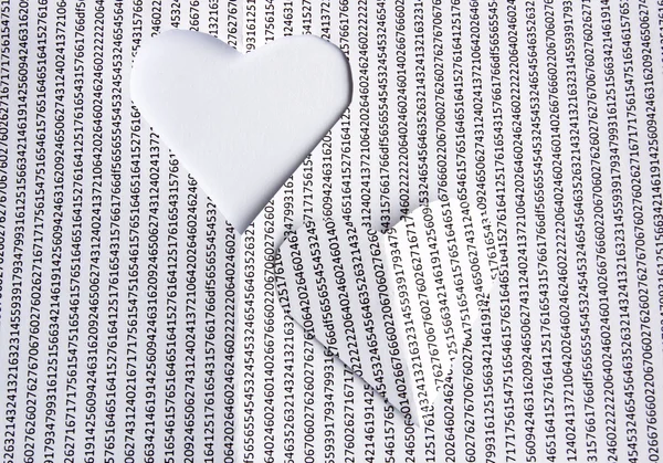 Kalp kağıt — Stok fotoğraf