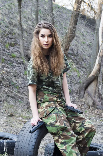 Portrait d'une fille en uniforme — Photo