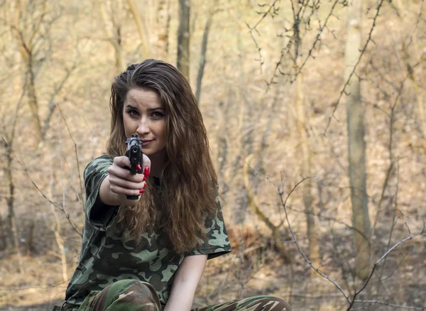 Portret van een meisje in uniform — Stockfoto