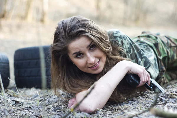 Portrait d'une fille en uniforme — Photo