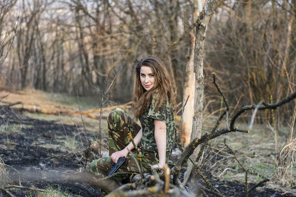 Portrait d'une fille en uniforme — Photo