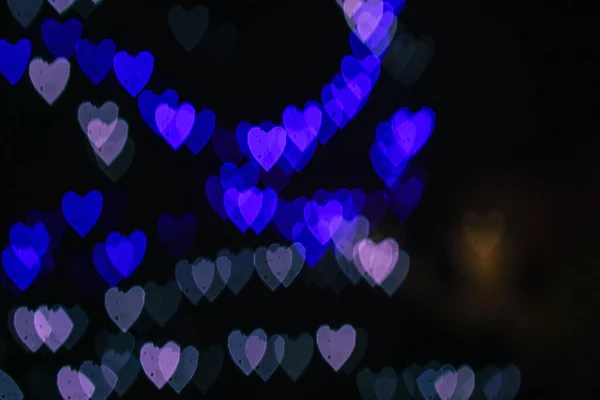 Fondo Del Día San Valentín Fondo Bokeh Corazón Fondo Borroso — Foto de Stock