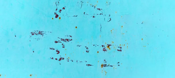 Текстура Синього Фону Металевої Поверхні Іржавим Металом Банер — стокове фото