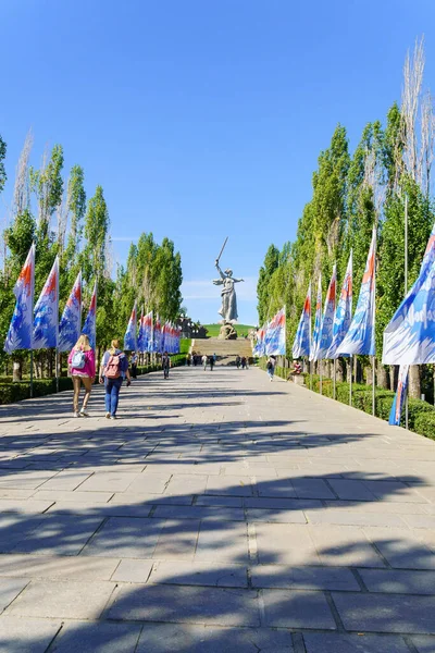 Volgograd Rússia Setembro 2021 Escultura Complexo Memorial Motherland Mamayev Kurgan — Fotografia de Stock