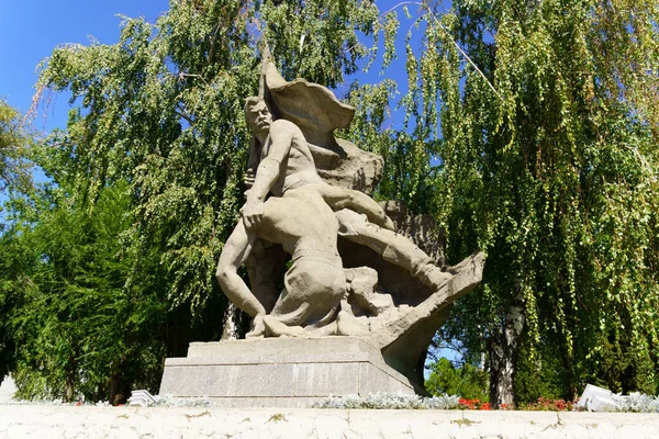Volgogrado Rusia Septiembre 2021 Composición Monumental Escultórica Sobre Mamayev Kurgan —  Fotos de Stock