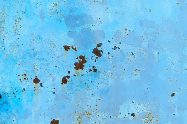 Texture Blue Background Metal Surface Rusty Metal — Fotografia de Stock