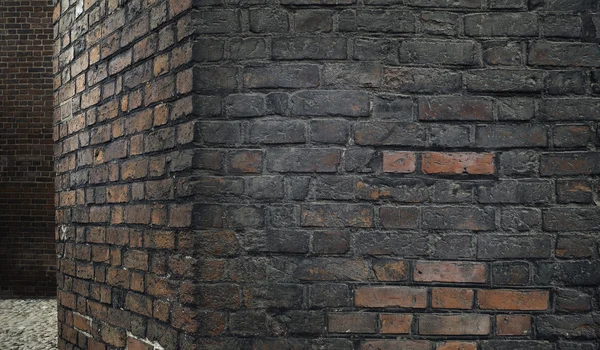 Mur de briques vieilli — Photo