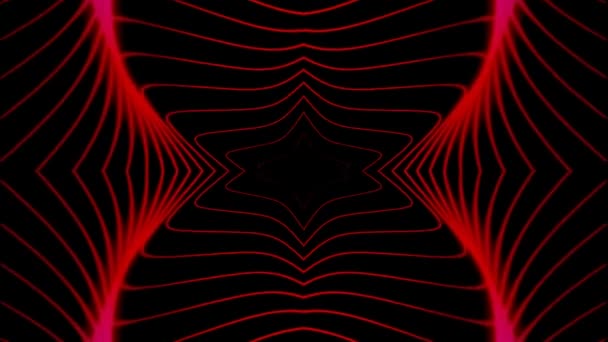 Abstract Red Hypnotic Lines Stock Vídeo Ótimo Vídeo Este Clipe — Vídeo de Stock