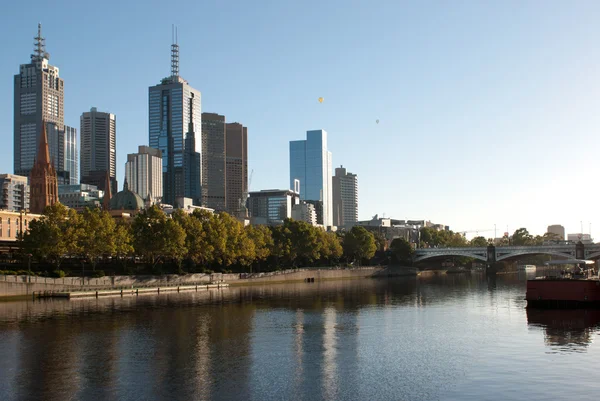 Ciudad de Melbourne skyline — Foto de Stock