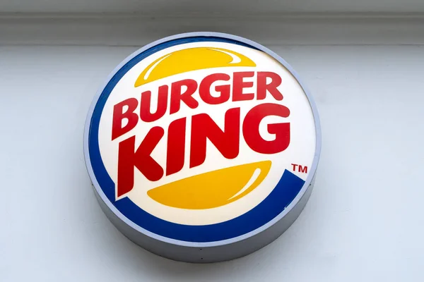 Budapest Jan Burger King Restaurace Exteriér Podepsat Hlavního Vchodu Budapešti — Stock fotografie