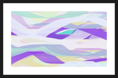 Renkli, soyut bir poster, duvar resmi ve arka plan. Soyut resim. Modern sanat. Çağdaş sanat. 