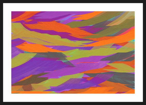 Красочный Абстрактный Плакат Настенная Живопись Фон Абстрактная Живопись Современное Искусство — стоковое фото