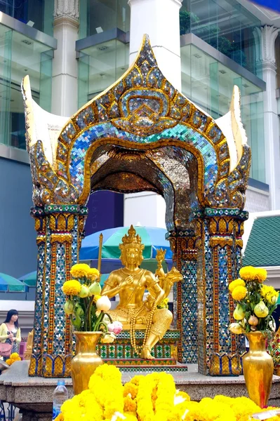 Il Santuario Erawan a Bangkok, Thailandia — Foto Stock