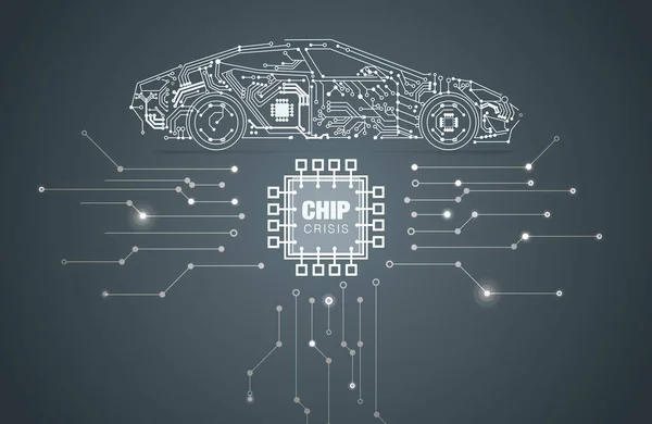 Crises Mondiales Des Puces Absence Semi Conducteurs Dans Industrie Images De Stock Libres De Droits