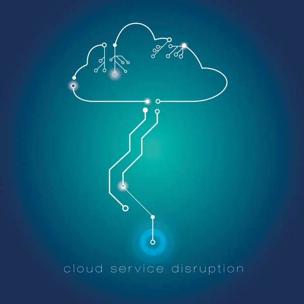 Cloud Computing Internet Connection Disconnected Illustration — Stock Photo, Image