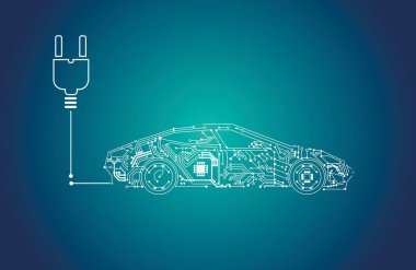 Elektrikli akü arabası çizimi, Tesla