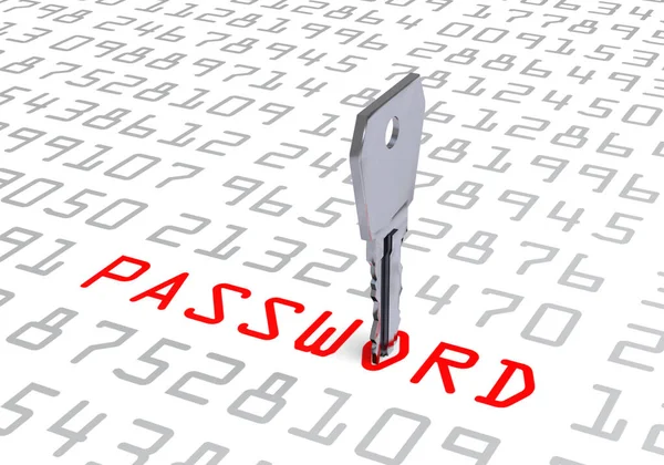 Password Sicura Settore Bancario Virus Informatico — Foto Stock