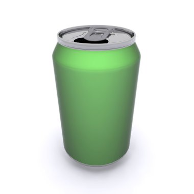 3D işlenmiş yeşil alüminyum içecek olabilir