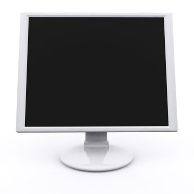 3D render izole pc Monitörü