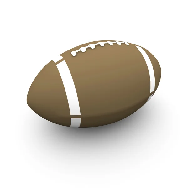 3D tavené americký fotbalový míč — Stock fotografie
